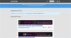 Desktop Screenshot of mclist.org
